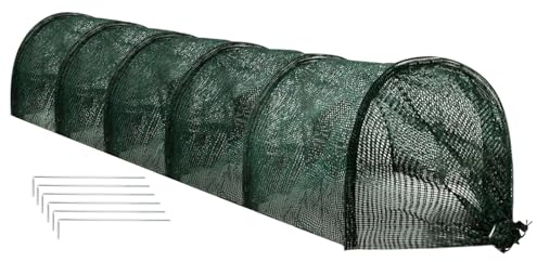 Hochbeet Abdecknetz,Pflanzenschutzhauben Mit Gartenbügeln | Gewächshaus Schutznetz Für Blumen Obst Gurken Tomaten Chili Erdbeeren