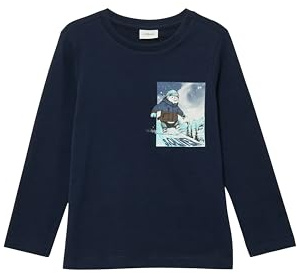 s.Oliver Junior Jungen T-Shirt – Langarm, Jersey, Frontprint