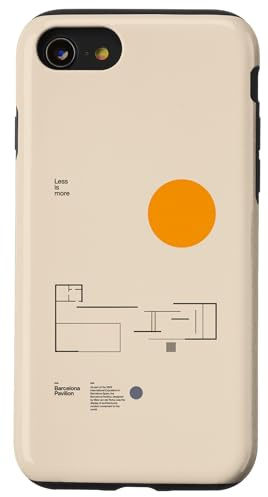 Meno è meglio – Padiglione Barcellona Architettura minimalista Custodia per iPhone SE (2020) / 7 / 8