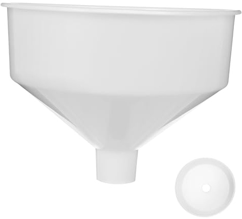 NUOBESTY Embudo Plástico Grande de Boca Ancha para Llenado sin Derrames Herramienta Portátil para Transferencia de Líquidos como Aceite Cerveza y Bebidas Resistente y Duradero para Cocina