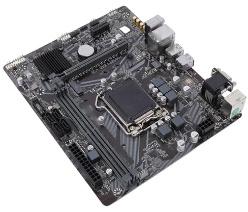 Bewinner Carte Mère H410M V3 S2 M ATX, LGA 1200 Prise en Charge DDR4 64 Go Double Canal PCIe 3.0 SATA III M.2 Slot USB3.2 Gen1 RJ45 7.1 HD Sound VGA Carte de Bureau pour Processeurs de