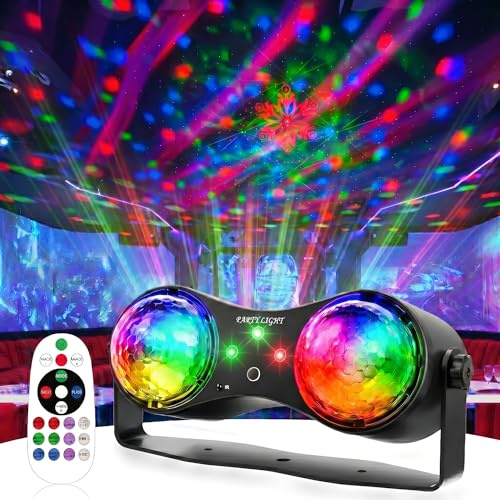 Vicalo Discokugel, Discolicht Partylicht, Ozean-Sternenprojektor, Partylicht Sound-Aktiviert mit Fernbedienung, Disco Licht für Partys, Bars, Geburtstage, Hochzeiten, KTV, Weihnachten, Halloween