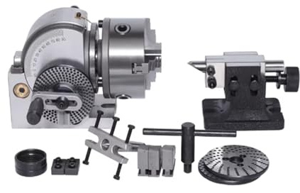 Precision Semi Universal Dividing Head BS-0 5 Inch 3 Jaw Chuck Milling Machine Rotary Table Head Tool for Milling Precision(BS-0-5 inch-125)