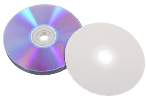 HOODANCOS Disques DVD-r Vierges Haute Capacité Lot de 10 Imprimables en Plastique pour Enregistrement Audio et Sauvegarde de Données Professionnelles
