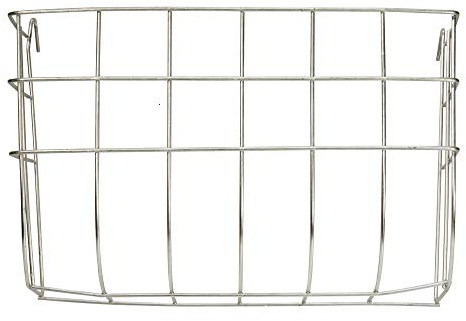 Heuraufe aus Metall 17x13cm verzinkt, zum Einhängen, silber / schwarz