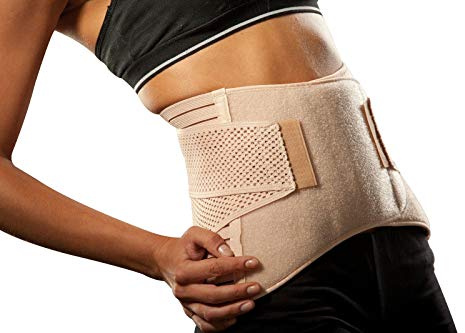 Hochwertige Rückenbandage/Rückenstütze LOREY-LU04003; Materialmix