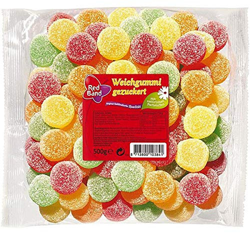 Red Band Weichgummi gezuckert, 12er Pack, (12 x 500g)