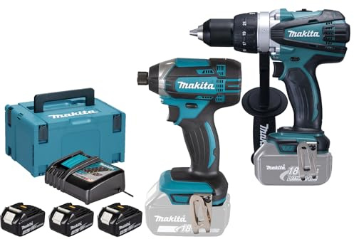 Ensemble de 2 outils 18V (DDF458 + DTD152) (3x5,0 Ah) en coffret - MAKITA DLX2144TJ1