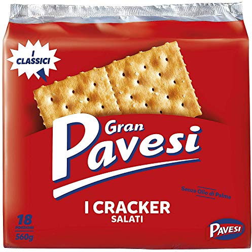 Barilla 12x Gran Pavesi Salted Crackers/Biscuits 560g
