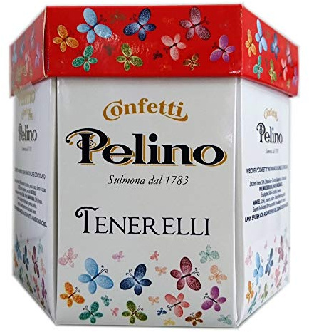 Confetti Pelino Monoporzionati In Bustine Singole, Ciocomandorla Rosso - 300 Gr