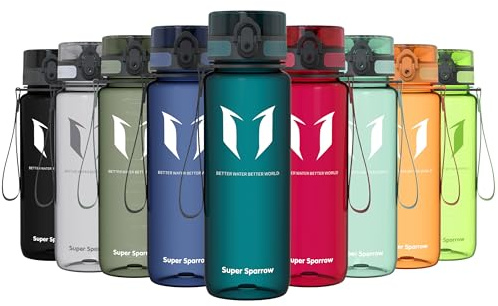 Super Sparrow Borraccia Sportiva 750ml – Bottiglia Acqua in Plastica Tritan Riutilizzabile, Senza Perdite e Senza BPA, Ideale per Palestra, Corsa e Outdoor