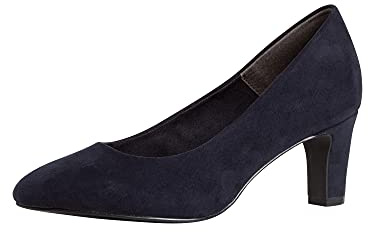 Tamaris Scarpe Classiche da Donna, décolleté da Donna, Plantare Touch It, Blu Navy, 41 EU