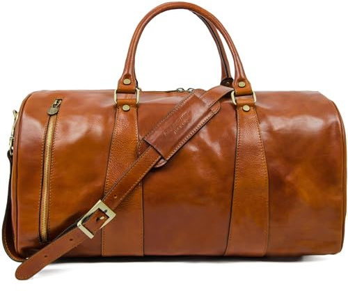 Reisetasche Leder - Damen & Herren Weekender - Edle Reisetaschen - Elegant & Hochwertig - Time Resistance