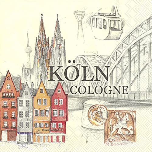 20 Servietten Stadt K?ln 33x33cm