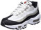 Nike Damen Air Max 95 Sneaker, White Black Lt Iron Ore University Red, 38 EU