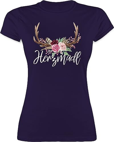 Shirtracer - Shirt Damen - Kompatibel mit Oktoberfest - Herzmadl