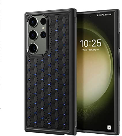KVIBEO Coque pour Samsung Galaxy S23 Ultra, Antichoc Coque avec Dissipation Thermique Et Protection De La Caméra Anti-Dérapage Housse