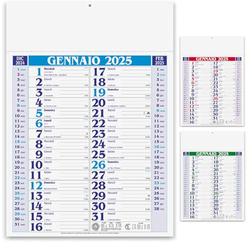 Hole Gadget | Calendari Personalizzati 2026 in Stock da 100 Pezzi Olandesi Grandi da Muro Notes sul Retro per Gadget Pubblicitari di Fine Anno e come Omaggio per i Clienti o Regali Aziendali | PA650