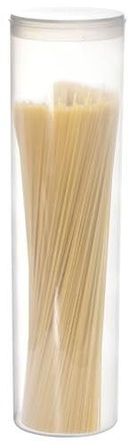 Youngever Kunststoff Spaghetti Behälter, Spaghetti-Glas, Nudelbehälter Aufbewahrung mit Deckel, Lebensmittelaufbewahrung für Nudeln, Bohnen, Strohhalme, Lebensmittelaufbewahrungsbehälter mit Deckel