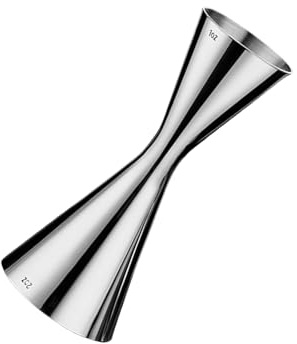Spirit Measure,1PC Stainless Steel 30/60ml Jigger Spirit Measure Cup,Shot Measure Dual Measuring Cup for Bar Party Wine Cocktail Drinks Shaker (30/60ml)