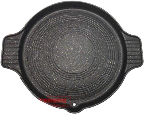 Placa de plancha reversible de hierro fundido con revestimiento antiadherente, adecuada para placas de inducción, gas y eléctricas, asas integradas y bandejas de goteo de aceite