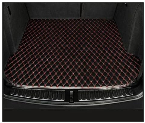 Kofferraumwanne Kofferraummatte Für Hyundai Für Tucson 2020 2019 2018 2017 2016 2015 Kofferraummatten Fahrzeug Cargo-Liner Teppiche Auto-Innenausstattung Wasserdicht(Black with Red)