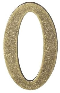 Numero Civico Esterno 1 pz Numero civico in metallo con magnete 10*6 cm Numero porta Numero porta appartamento for etichetta cassetta postale esterna Hotel Casa #0-9 Numeri Civici Esterni(Bronze No. 0