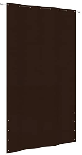 LLEZKBR Balkonsichtschutz braun 160x240cm Oxford Stoff