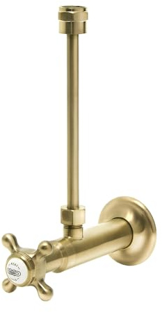 Milano Toilet Cistern Shut Off Valve - Brushed Brass