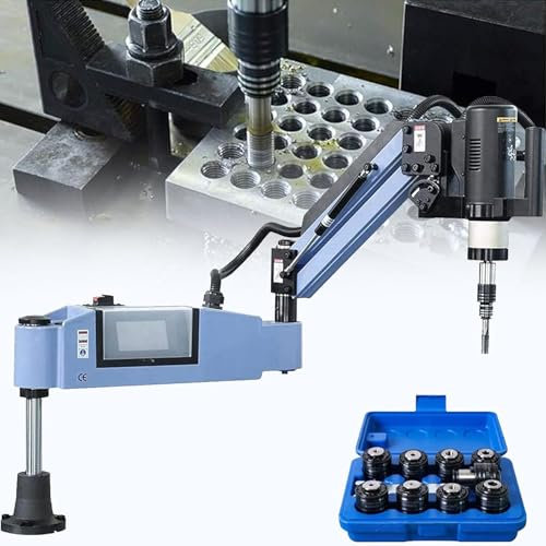 Maschiatrice Elettrica, Braccio Di Maschiatura M3-M16, Maschiatrice Elettrica, Trapani, Maschiatrice Universale Ad Alta Velocità a 360° Con Set Di Pinze Da 8 Pezzi