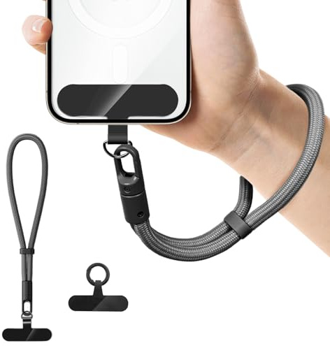 xuefenfei Handykette Kurz, Handschlaufe Handy, Handyanhänger Handyband Handy Kette Kurz Universal, Handgelenk, Anti Verlust mit Ultradünnem Patch