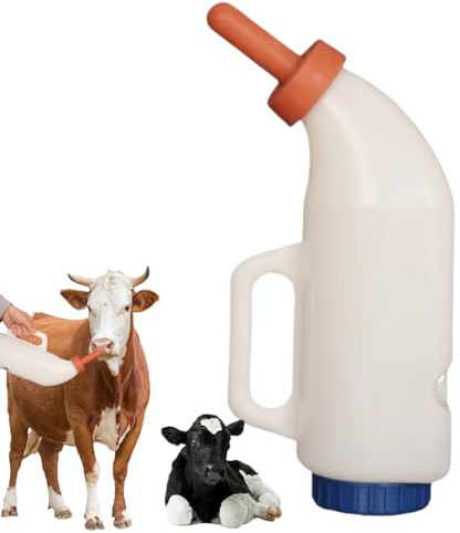Bouteilles de chèvre pour l'alimentation, bouteille d'alimentation d'agneau - Bouteille de lait de chèvre avec échelle claire,Les veaux de grande capacité alimentant les récipients avec une échelle, d