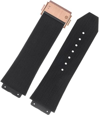FKM Fluorosilicone Watchbänder für Hublot Urknall Silicon 25 * 17mm 26 * 19 mm wasserdichte Männer -Uhr -Gurt -Kette Gummi -Armband Armband Armband