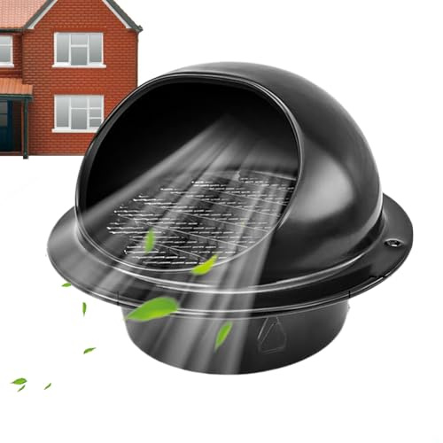 Eojpdji Grille de Ventilation de Soubassement, Ventilation Ronde pour Évacuation d'Air, Pièce de Rechange pour Maison Garage Sous-sol Entrepôt Plafond