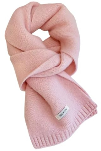Generisch Winterschal Wollschal Weiche Warm Strickschal - 100% Wolle - Herbst Winter Einfarbig Gestrickter Schal Vielseitiger Kaschmir-Halsschal für Damen Herren, 160 x 20 cm