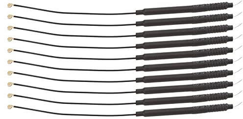Baxnore Antena de Tubo de Cobre de 5dBi de Alta Ganancia de 10 Piezas Antena omnidireccional Interna con Conector para Tarjetas de Red 2G 4G y Dispositivos IoT móviles