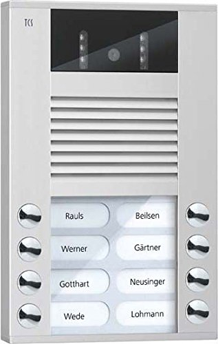 TCS Tür Control Video Color Außenstation AVE14083-0010 8Tast 2reih.AP SI Türstation für Türkommunikation 4035138029148