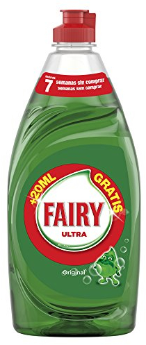Fairy Regular Lot de 2 bouteilles de liquide vaisselle pour lavage à la main 520 ml