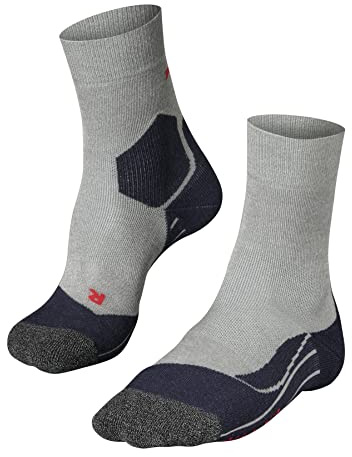 FALKE herr Löparstrumpor RU3 Comfort M So lyocell funktionsgarn antiblåsning 1 par, Grå Lightgrey 3406, 44-45