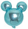 Globo de Foil Mouse - 10 Colores - Ø 45 cm - Decoración para Fiesta de Cumpleaños Niños - Figuras de Mickey Globo de Aire de Helio Decoración Anagrama Ratón Fiesta Infantil Divertida (Azul Claro)