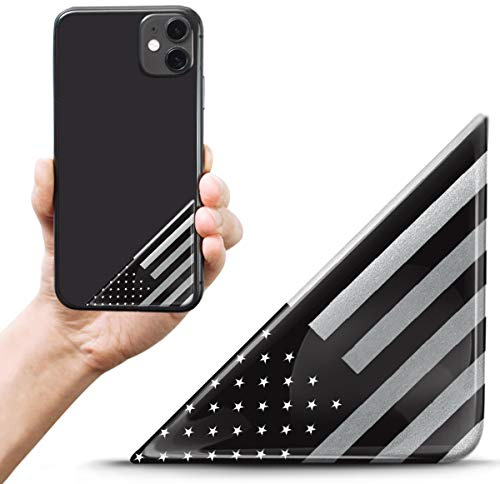 Biomar Labs USA Black Corner Flag Sticker for Car Moto 3D 2 Pack F 162 Z
