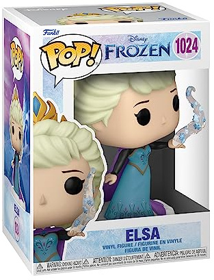 Funko POP! Disney: Ultimate Princess - ELSA - Amazon Exclusive | Offizielles Cartoon/Animation Merch - Vinyl Sammelfigur als Regal Deko - Geschenkidee zum Geburtstag für Fans und Sammler