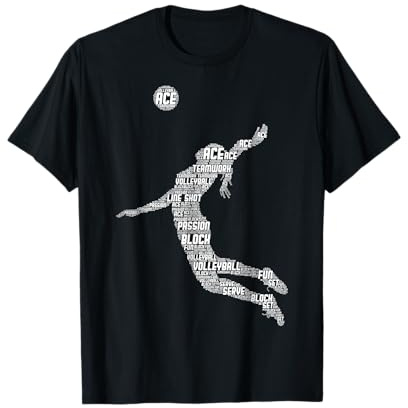 Volleyball Mädchen Volleyballerin Frauen Damen T-Shirt