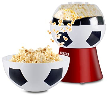 BEPER P101CUD051 Máquina de palomitas 'Football Edition' - Palomitas sin grasa en 3 minutos