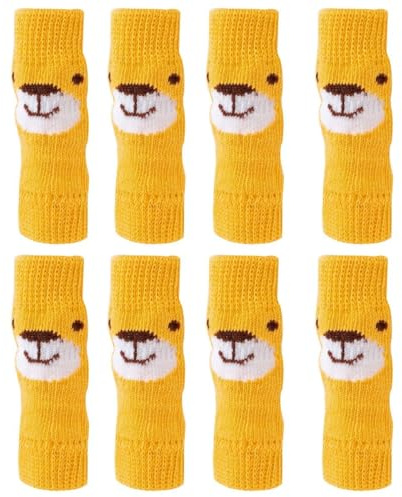 Mipcase 8 calcetines para mascotas, protector de piernas de perro, calentador de chihuahua, protector de rodilla para perro, calcetines de corvejón, calcetines para cachorros, calentador de pies de