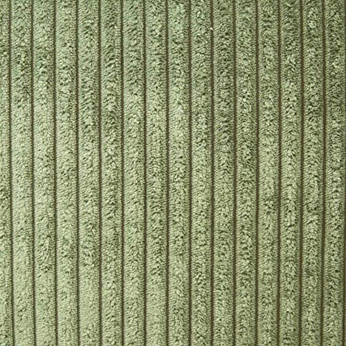 Heko Panels Murano Polsterstoff Cord-Optik Meterware Stoff zum Nähen Möbelstoff Abriebfestigkeit 35000 Zyklen 100 x 142 cm Pistaziengrün