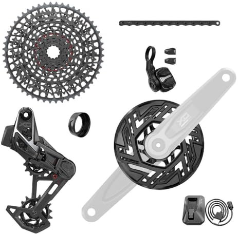 SRAM Eagle X0 T-Typ Ebike AXS 104BCD 36T Schaltwerk 10-52T Kassetten-Clip-on-Schutz, Keine Arme, bunt