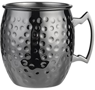 OUSIKA Weinkübel Eiskübel Eiskübel Champagnerschale Edelstahl Eiskübel gehämmert verkupfert, Bierkrug, Kaffeebecher, Bar Eiskübel Kühlkübel Champagnerkübel Eimer (Color : C, Size : 550ml)
