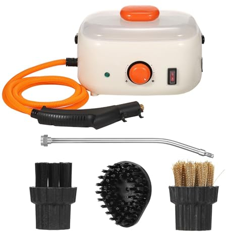 Machine de nettoyage à vapeur à main 2500 W, réservoir d'eau 1500 ml multifonction portable nettoyeur à vapeur électrique avec 3 brosses, cuiseur vapeur à chauffage rapide haute température for voitur