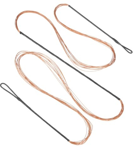 PATIKIL Sustitución de Cuerda de Arco Cuerda de 12 Hilos para Arco Recurvo Amo 59 Negro Naranja